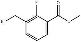 Methyl 3-(bromomethyl)-2-fluorobenzoate Struktur