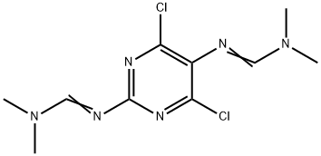 Methanimidamide, N',N'''-(4,6-dichloro-2,5-pyrimidinediyl)bis[N,N-dimethyl- Struktur