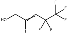 2-Penten-1-ol, 4,4,5,5,5-pentafluoro-2-iodo- Struktur