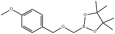 1,3,2-Dioxaborolane, 2-[[(4-methoxyphenyl)methoxy]methyl]-4,4,5,5-tetramethyl- Struktur