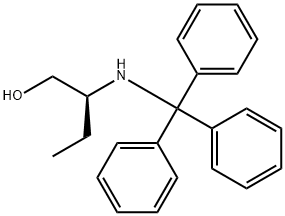 1-Butanol, 2-[(triphenylmethyl)amino]-, (2S)- Struktur