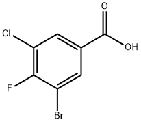 Benzoic acid, 3-bromo-5-chloro-4-fluoro- Struktur