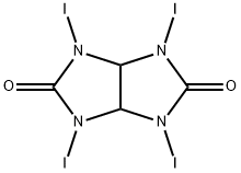 Imidazo[4,5-d]imidazole-2,5(1H,3H)-dione, tetrahydro-1,3,4,6-tetraiodo- Struktur