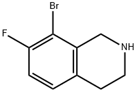 Isoquinoline, 8-bromo-7-fluoro-1,2,3,4-tetrahydro- Struktur