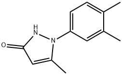 3H-Pyrazol-3-one, 1-(3,4-dimethylphenyl)-1,2-dihydro-5-methyl- Struktur