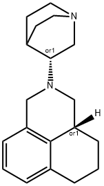 2-((S)-Quinuclidin-3-yl)-2,3,3a,4,5,6-hexahydro-1H-benzo[de]isoquinoline Struktur