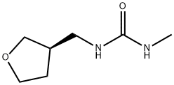 Urea, N-methyl-N'-[[(3R)-tetrahydro-3-furanyl]methyl]- Struktur