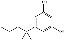 1,3-Benzenediol, 5-(1,1-dimethylbutyl)- Struktur