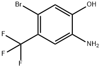 Phenol, 2-amino-5-bromo-4-(trifluoromethyl)- Struktur