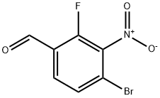 Benzaldehyde, 4-bromo-2-fluoro-3-nitro- Struktur