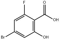 Benzoic acid, 4-bromo-2-fluoro-6-hydroxy- Struktur