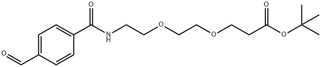 Ald-Ph-PEG2-t-butyl ester Struktur