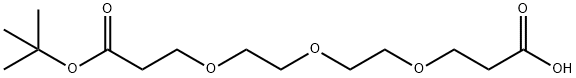 Acid-PEG3-t-butyl ester Struktur