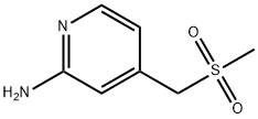 2-Pyridinamine, 4-[(methylsulfonyl)methyl]- Struktur