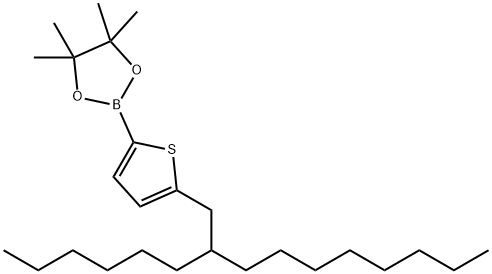 1,3,2-Dioxaborolane, 2-[5-(2-hexyldecyl)-2-thienyl]-4,4,5,5-tetramethyl-|1,3,2-Dioxaborolane, 2-[5-(2-hexyldecyl)-2-thienyl]-4,4,5,5-tetramethyl-