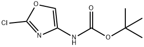 tert-butyl N-(2-chloro-1,3-oxazol-4-yl)carbamate Struktur