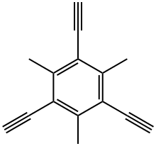 1,3,5-Triethynyl-2,4,6-trimethylbenzene Struktur