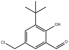 Benzaldehyde, 5-(chloromethyl)-3-(1,1-dimethylethyl)-2-hydroxy- Struktur