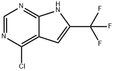 4-chloro-6-(trifluoromethyl)-7H-pyrrolo[2,3-d]pyrimidine(WX130494) Struktur