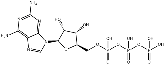 Adenosine 5'-(tetrahydrogen triphosphate), 2-amino- Struktur