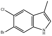 6‐bromo‐5‐chloro‐3‐methyl‐1h‐indole Struktur