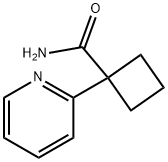 1-(2-Pyridinyl)cyclobutanecarboxamide Struktur