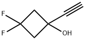 Cyclobutanol, 1-ethynyl-3,3-difluoro- Struktur