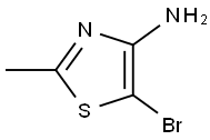 5-bromo-2-methyl-1,3-thiazol-4-amine Struktur