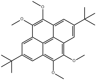 Pyrene, 2,7-bis(1,1-dimethylethyl)-4,5,9,10-tetramethoxy- Struktur