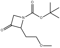 tert-butyl 2-(2-methoxyethyl)-3-oxoazetidine-1-carboxylate Struktur