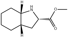 Methyl (2S,3aS,7aS)-octahydro-1H-indole-2-carboxylate Struktur