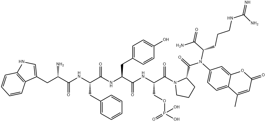 WFY(p)SPR-7-氨基-4-甲基香豆素 結(jié)構(gòu)式