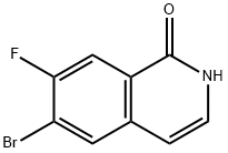 1(2H)-Isoquinolinone, 6-bromo-7-fluoro- Struktur