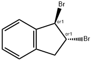 1H-Indene, 1,2-dibromo-2,3-dihydro-, (1R,2R)-rel- Struktur