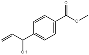 Benzoic acid, 4-(1-hydroxy-2-propen-1-yl)-, methyl ester Struktur