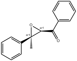 rel-Phenyl(3α*-phenyl-3-methyloxirane-2α*-yl) ketone Struktur