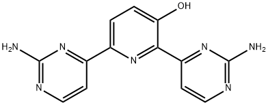 3-Pyridinol, 2,6-bis(2-amino-4-pyrimidinyl)- Struktur