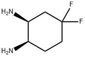 1,2-Cyclohexanediamine, 4,4-difluoro-, (1R,2S)- Struktur