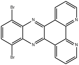 Dipyrido[3,2-a:2',3'-c]phenazine, 10,13-dibromo- Struktur