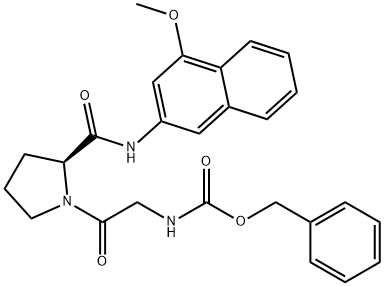 Z-Gly-Pro-4MβNA Struktur