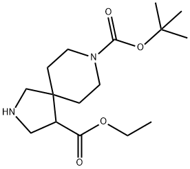 8-tert-butyl 4-ethyl 2,8-diazaspiro[4.5]decane-4,8-dicarboxylate(WX101368) Struktur