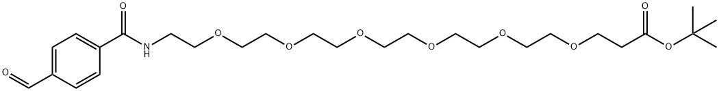 Ald-Ph-PEG6-t-butyl ester Struktur