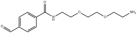 Ald-Ph-PEG2-amine Struktur