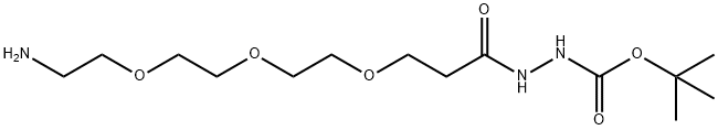 H2N-PEG3-CH2CH2CONHNHBoc Struktur