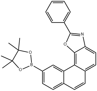 Phenanthro[3,4-d]oxazole, 2-phenyl-10-(4,4,5,5-tetramethyl-1,3,2-dioxaborolan-2-yl)- Struktur