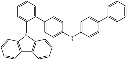 [1,1'-Biphenyl]-4-amine, N-[1,1'-biphenyl]-4-yl-2'-(9H-carbazol-9-yl)- Struktur