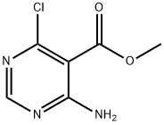 5-Pyrimidinecarboxylic acid, 4-amino-6-chloro-, methyl ester Struktur