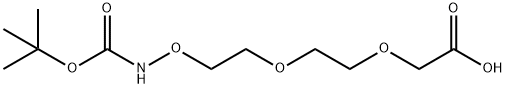 t-Boc-Aminooxy-PEG2-CH2CO2H Struktur