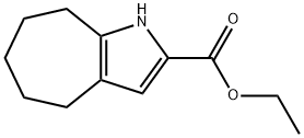 1,4,5,6,7,8-Hexahydro-cyclohepta[b]pyrrole-2-carboxylic acid ethyl ester Struktur