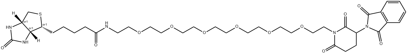 D-Biotin-PEG6-Thalidomide Struktur